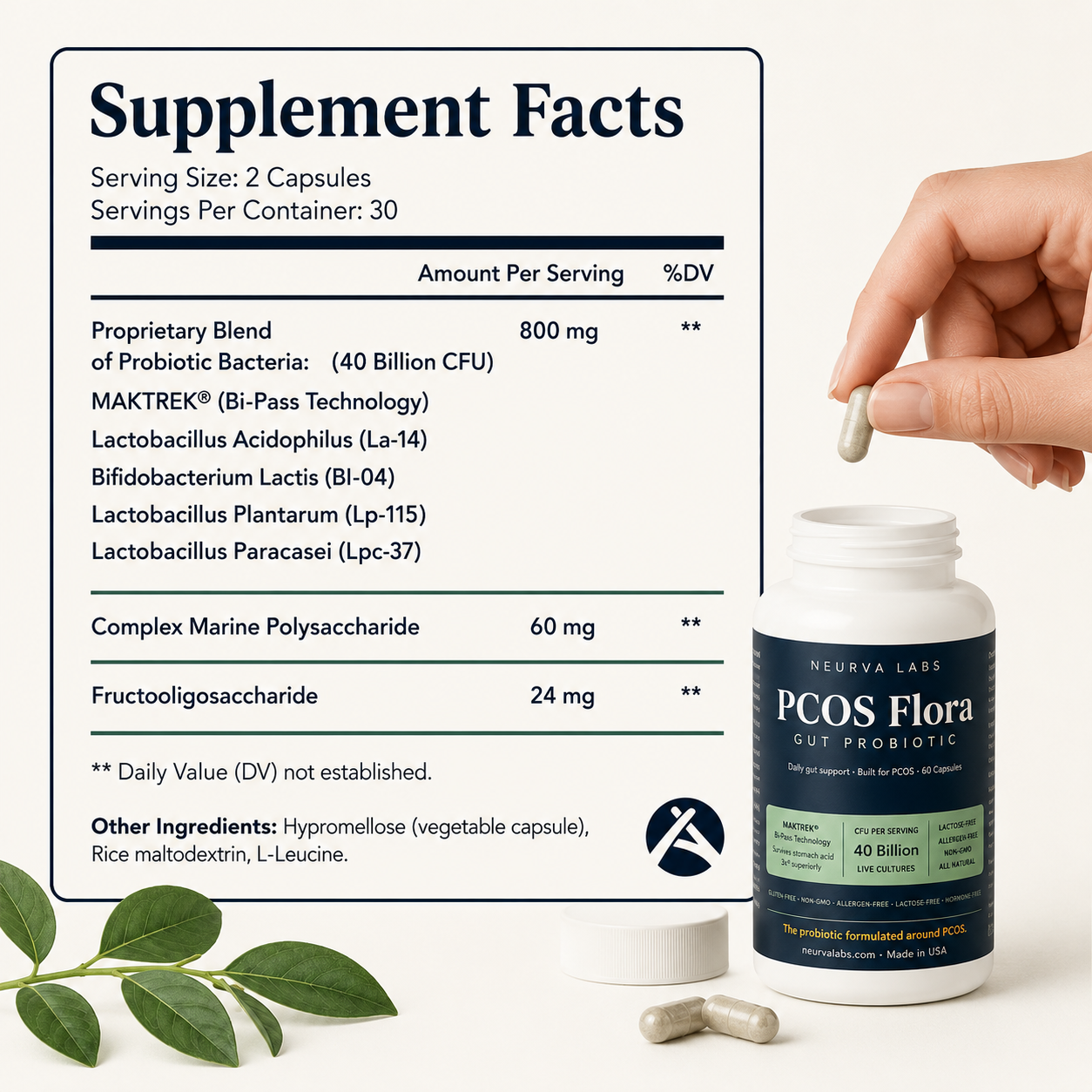 Neurva Labs® PCOS Flora